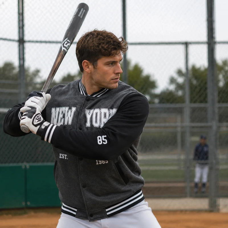 Giacche da Baseball Stile American College Abbigliamento Streetwear Uomo