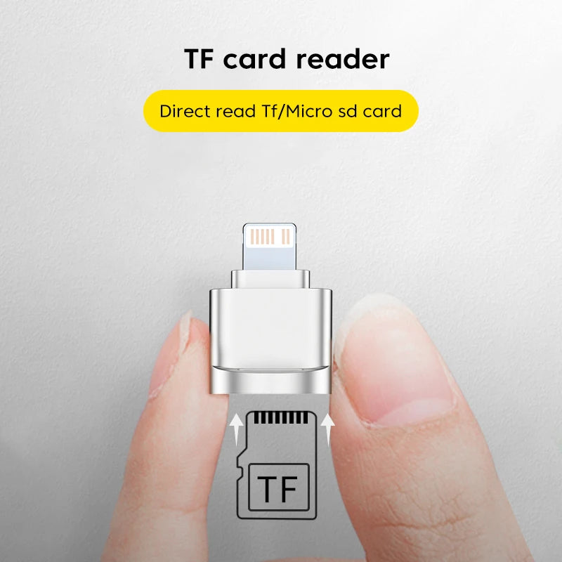 Convertitore lettore di schede Micro SD TF per iPhone 13 12 Pro OTG - immagine 6