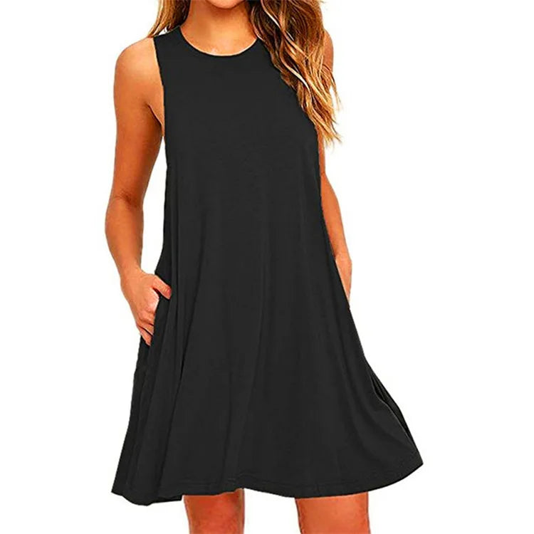 T-shirt casual estiva da donna abiti spiaggia - nero S - immagine 6