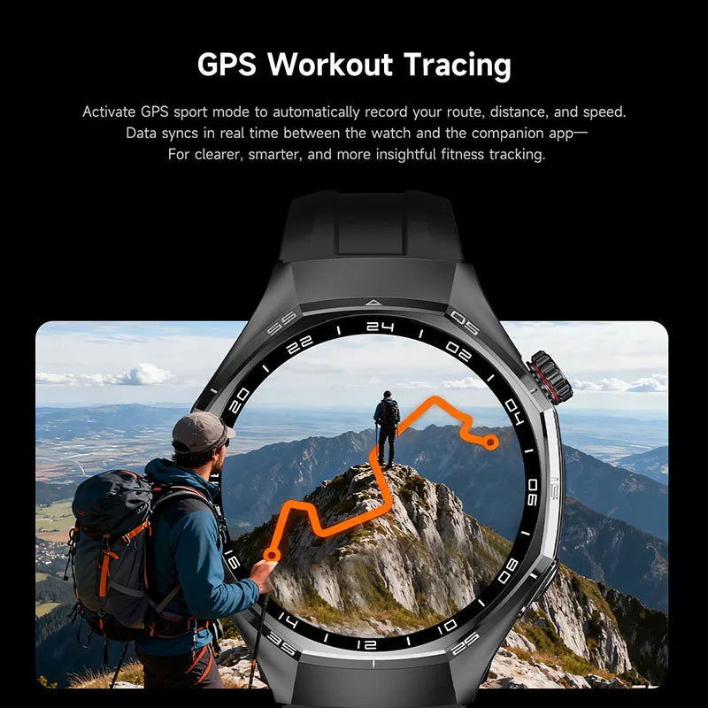 Nuovi Smart Watches6 Max GPS AMOLED Monitoraggio della frequenza cardiaca di fascia alta Chiamata Bluetooth Smartwatch sportivo da uomo impermeabile per Android IOS