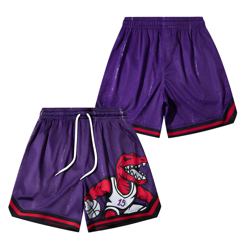 Nuovi Pantaloncini da Basket Uomo con Grafica Dinosauro - S A68443-093-ZK-B-1-C