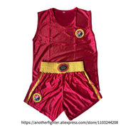 Gilet e pantaloncini da boxe Muay Thai Uomo Donna Bambino Sanda Wushu Arti - immagine 14
