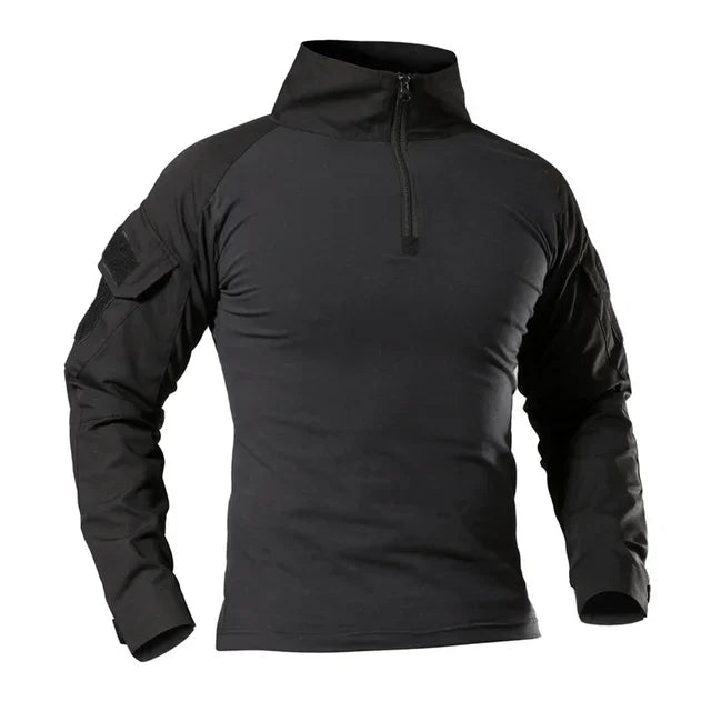 T-shirt da trekking tattiche all'aperto uomo combattimento esercito militare CP - immagine 4