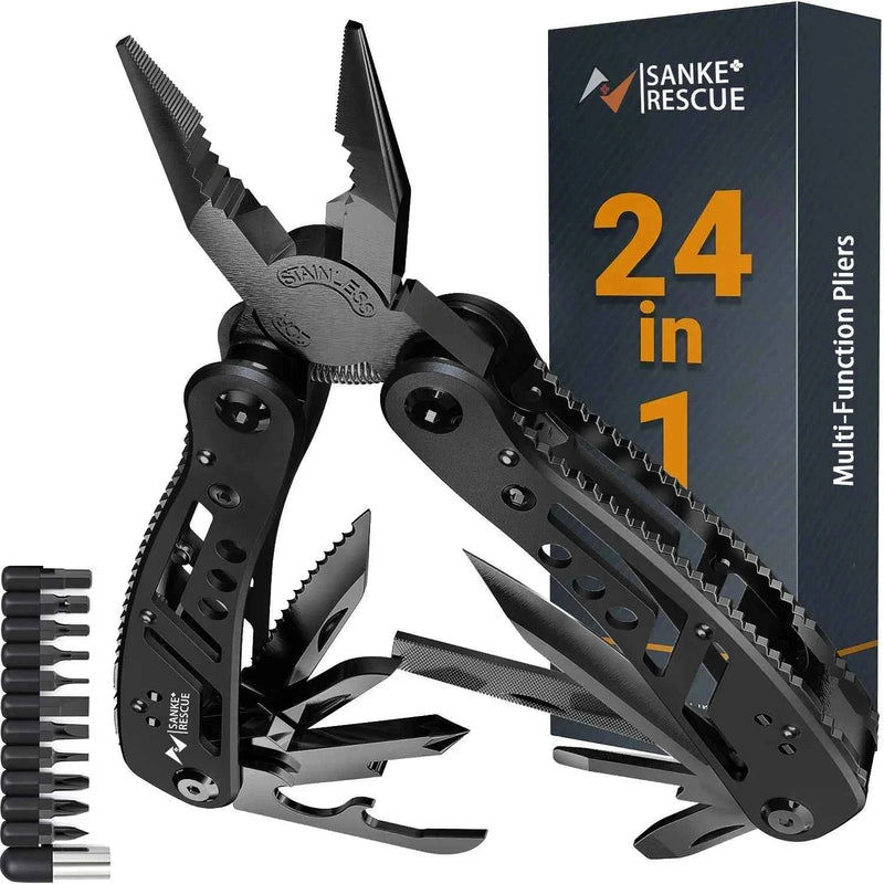 Pinza diagonale universale multifunzionale 24 in 1 Tagliafili hardware Elettricista professionale Antiscivolo Strumenti di riparazione durevoli