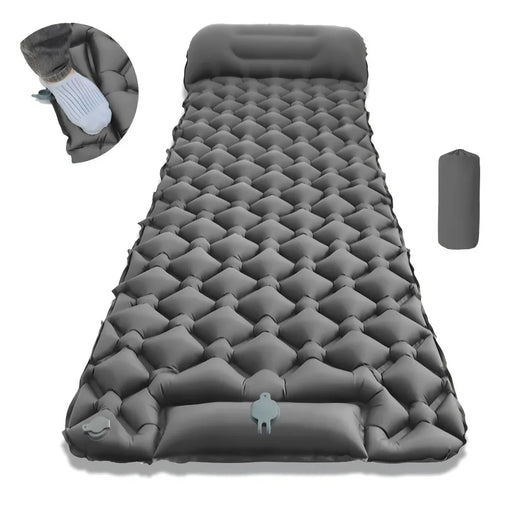 Materassino Gonfiabile Campeggio Ultraleggero con Cuscino – Tappetino Outdoor Pieghevole con Pompa Integrata - Campeda