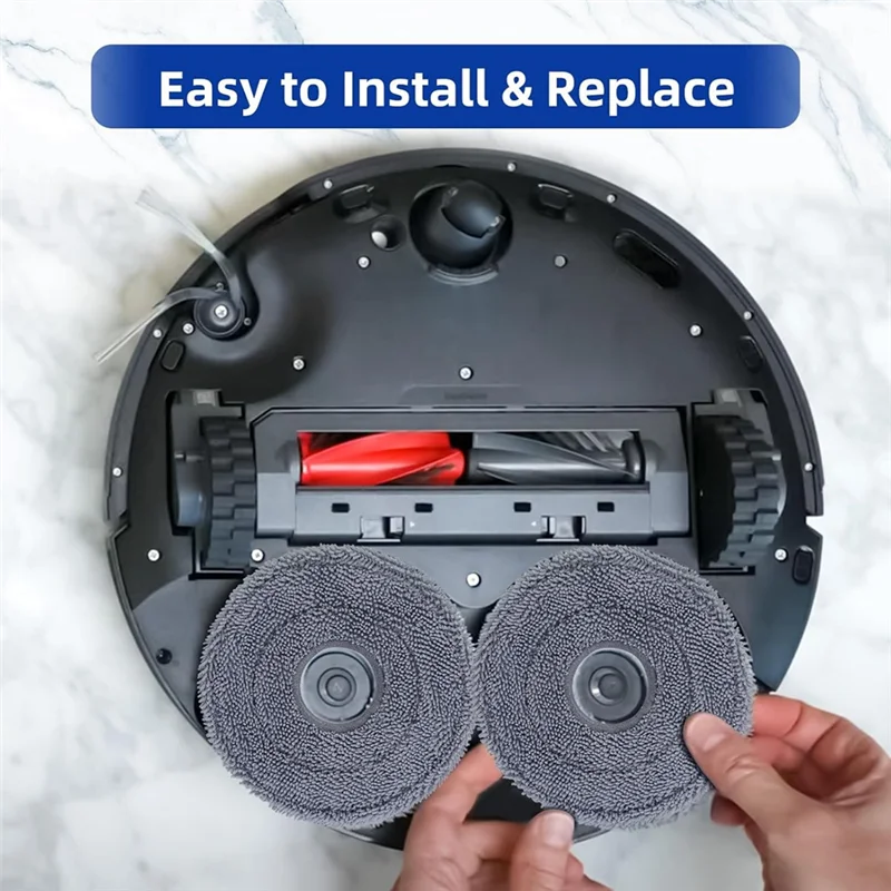 Kit di sostituzione del pad in microfibra per Roborock Saros 10R/Z70 Q Revo/Qrevo S/Qrevo Pro/Qrevo Master/Qrevo Plus/Qrevo Curv