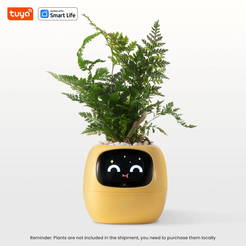 Tuya Gen1 Ivy Smart Planter divertimento infinito con oltre 49 espressioni ricche - Yellow - immagine 3
