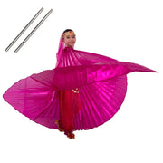 Ali Costumi Bambini Abito di danza del ventre per ragazze Regalo Abiti Bollywood - Rose Red NOT Opened S (110-129cm) - immagi