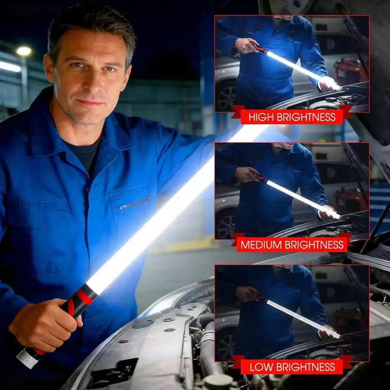 Torcia LED Flessibile da 73cm Ricaricabile Luce Lavoro Professionale per Meccanici - immagine 4