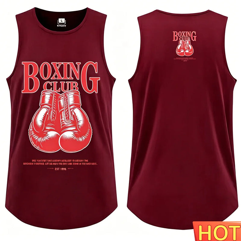 Canotta da boxe uomo t-shirt estiva girocollo senza maniche - immagine 5