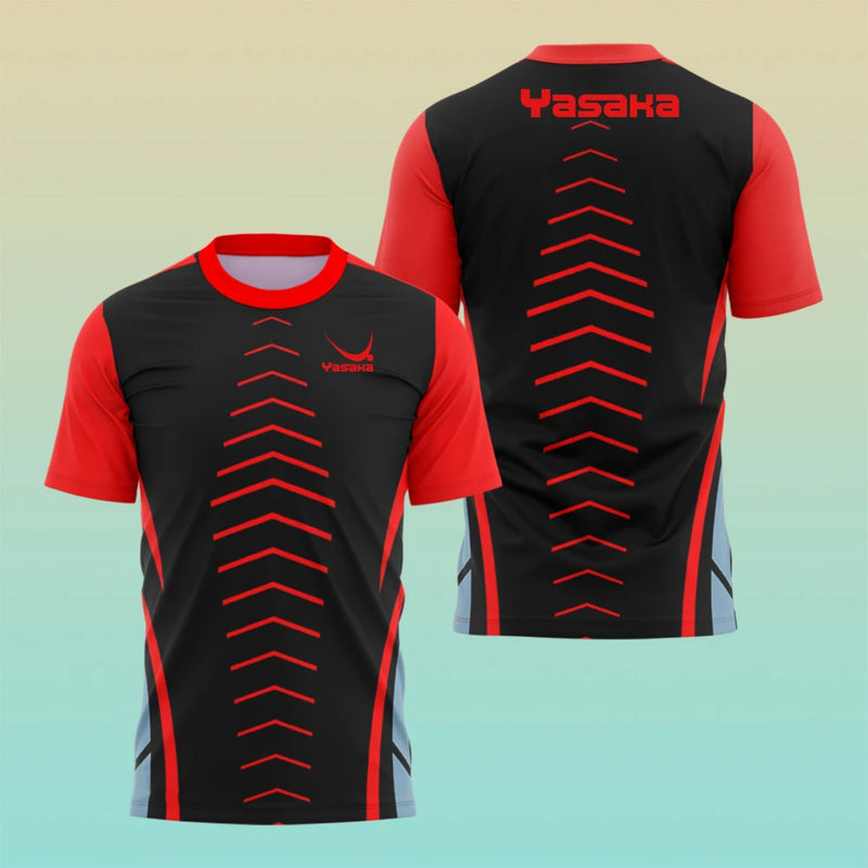 Camicia da allenamento per ping pong alla moda Maglietta estiva uomo Uniformi tennis - immagine 20