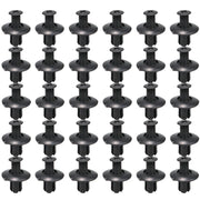 Rivetti Auto 8mm in Plastica Nera – Clip di Fissaggio Premium per Paraurti, Parafango e Pannelli, Compatibili con Toyota, Nissan, Kia, Subaru - Campeda