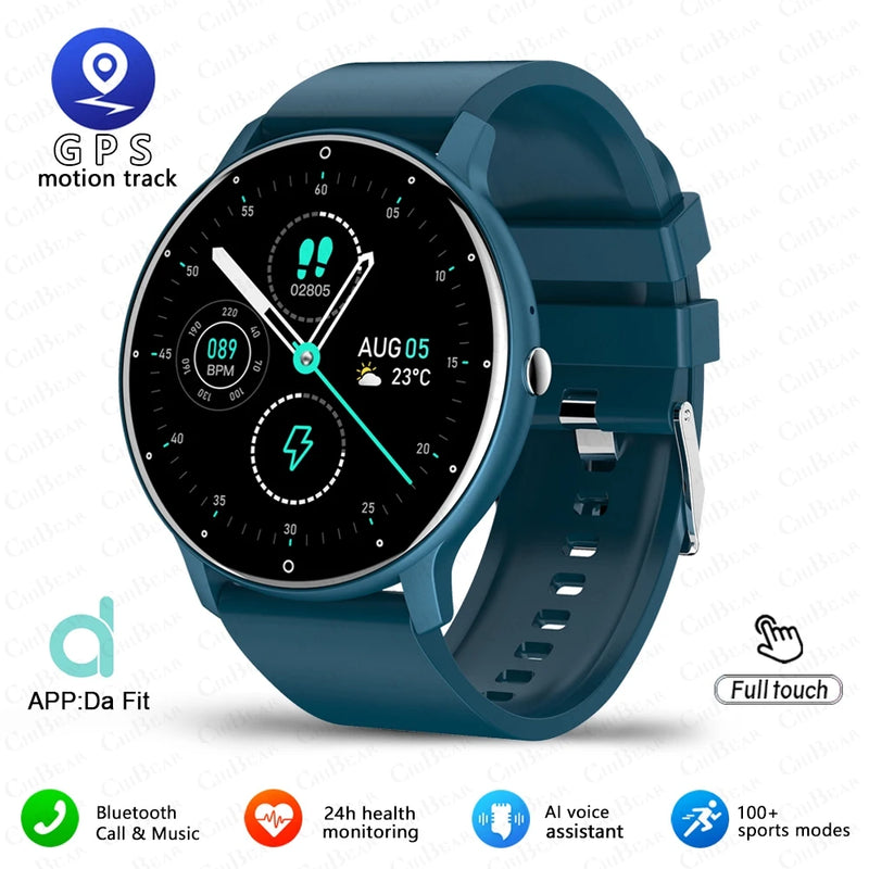 Smartwatch Ultra-Sottile per Uomo 100+ Modalità Sportive - Blue