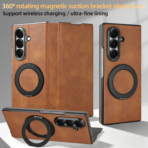 Custodia magnetica a libro in pelle PU liscia con protezione 360° Supporto ad