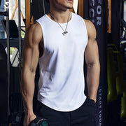 Canotta da palestra estiva uomo Abbigliamento allenamento fitness Camicia senza - immagine 6