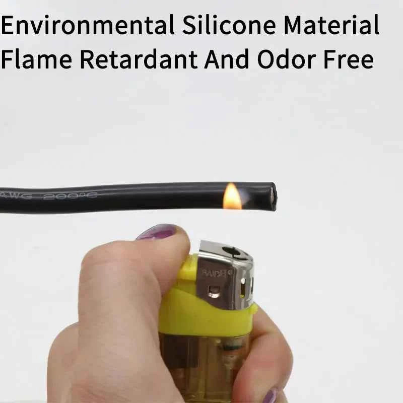 Cavo resistente al calore 1M/5M 30 28 26 24 22 20 18 16 15 14 13 12 10 AWG Filo di silicone ultra morbido Rame flessibile ad alta temperatura - AliExpress 13