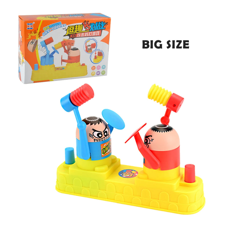 Hammer Battle Toys, Mini children's Head bussare Little Man Fighting Table Games forme di cartoni animati carini, regali giocattolo per ragazzi e ragazze