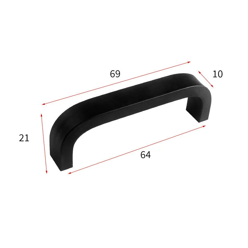 Set di 12 Maniglie Moderne per Armadio 64mm/96mm/128mm/160mm/192mm in Alluminio Solido - immagine 8