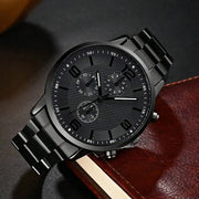 Set Uomo 4 Pezzi con Orologio – Bracciale, Collana e Anello, Idea Regalo Perfetta - Campeda