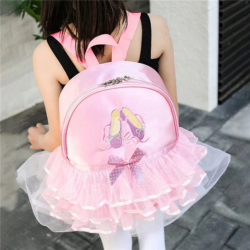 Borsa da Balletto Bambina Rosa – Zaino Danza per Ballerina Scuola e Allenamento