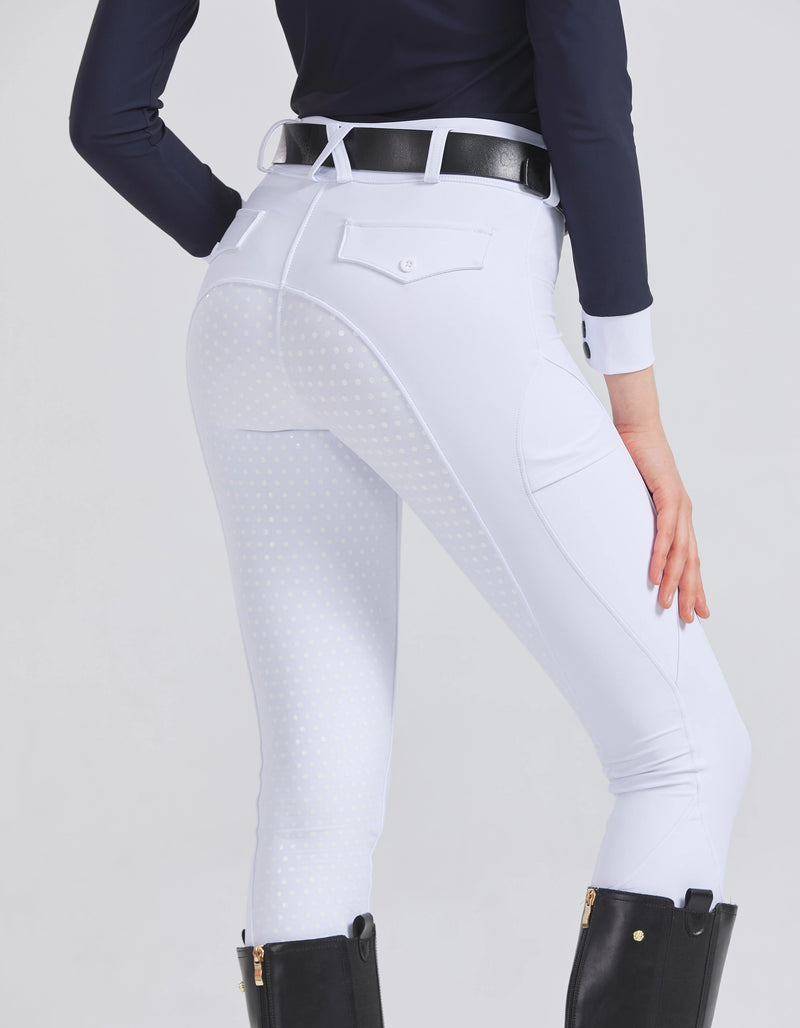 Pantaloni da Equitazione Donna – Leggings Professionali Antiscivolo in Silicone Quick Dry