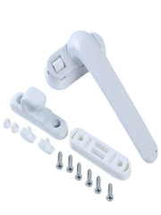 Maniglia per finestra a battente universale Maniglie porte Serratura ruota con fibbia - White Right - immagine 2