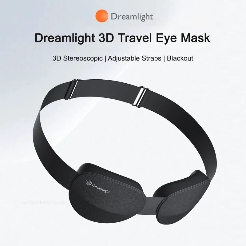 Mascherina per Dormire Dreamlight 4S, Maschera 3D Stereoscopica per Uomini e Donne, Ausilio per il Sonno, Blocca la Luce, per Viaggi