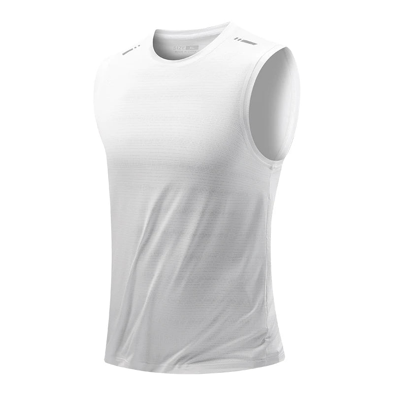 CHRLCK Gilet da corsa uomo Canotta palestra ad asciugatura rapida Fitness Camicia - immagine 16