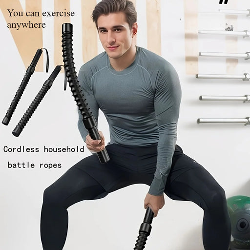 Corde da battaglia fitness per adulti Barre a molla allenamento esercizi sportivo - immagine 2