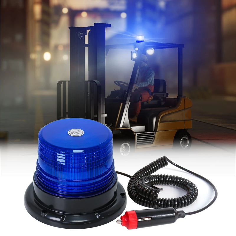 Auto Camion Tetto Top Spia Emergenza LED Luce Stroboscopica Lampeggiante - Blue - immagine 3