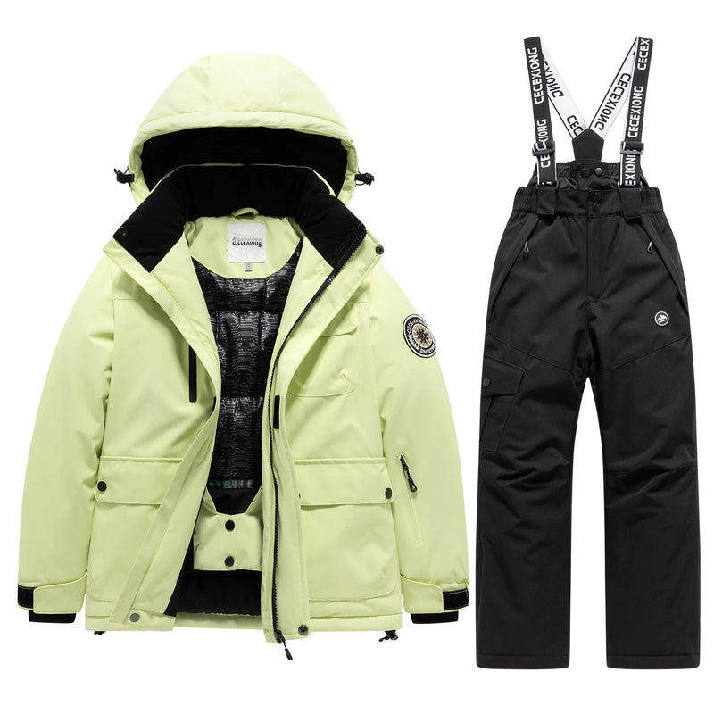 Sci invernale Cappotto e pantaloni da per bambini Set 2 pezzi Caldo impermeabile - immagine 13