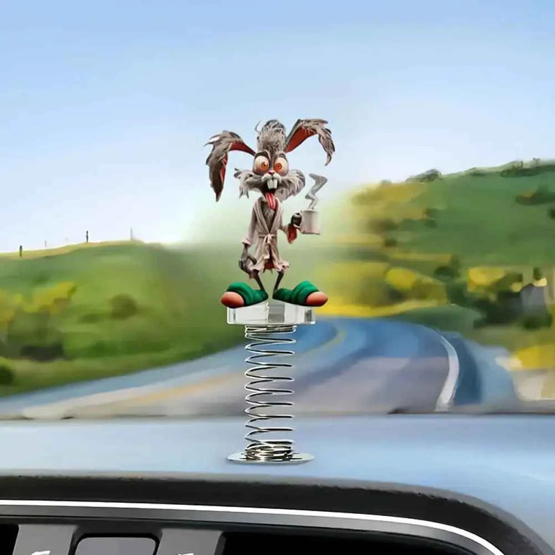 Ciondolo scimmia acrilico 2D per auto divertente Ciondolo decorativo personalizzato Bobblehead Cartoon Cruscotto Decor Accessori interni per auto