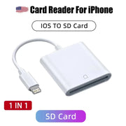 Lettore di Schede SD e TF per iPhone Adattatore Fotocamera Samsung Xiaomi iPad - immagine 8