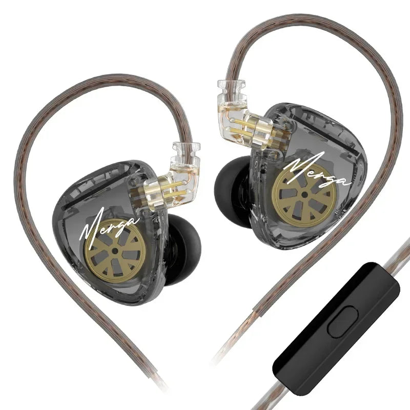 KZ Merga HIFI Auricolari in-ear cablati Driver quad-driver Driver dinamico doppio Uscita audio Sintonia ad alta risoluzione con cavo staccabile