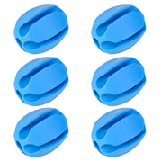 6 pezzi porta canna da pesca in silicone cinghie a sfera 5 fori - Blue - immagine 5
