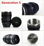 Tazza con obiettivo da caffè EF24-105mm per fotocamera in acciaio inossidabile da 380 ml Tazze da caffè bianche nere Tazze da caffè regalo creativo