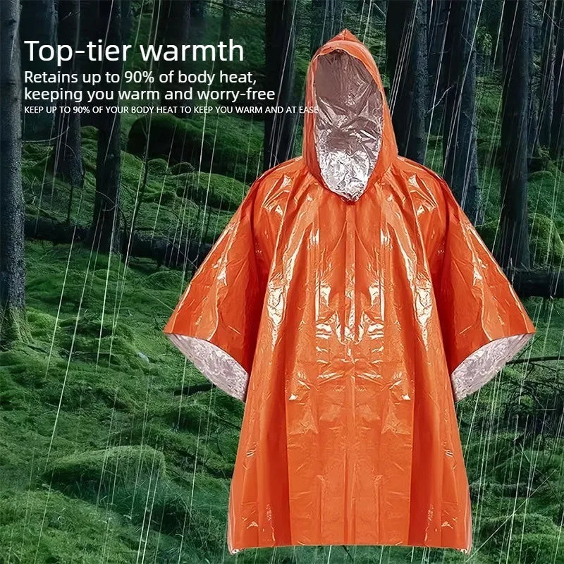 Coperta Termica di Emergenza in Mylar (1-10pz) – Poncho Isotermico Survival Anti-Freddo & Outdoor - Campeda