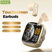 Auricolari Traduttori AI HTC NE72 TWS Open-Ear Cuffie Wireless Bluetooth 6.0