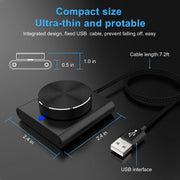 Manopola di controllo del volume USB Altoparlante computer PC Controller audio - immagine 7