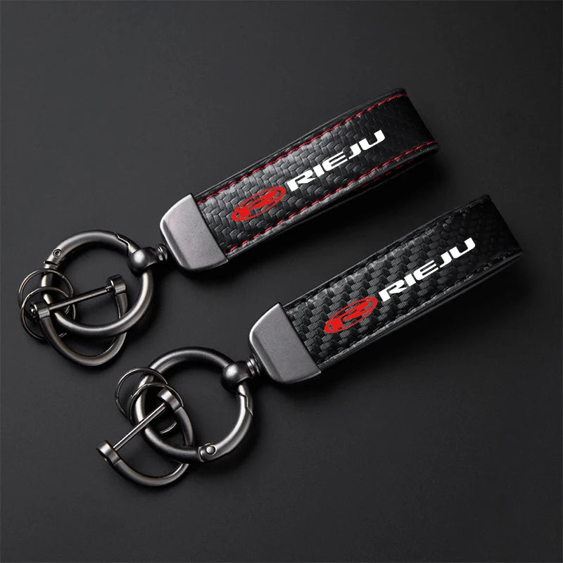 Portachiavi Moto Fibra di Carbonio Premium – Portachiavi Rieju Resistente e Leggero, Accessorio Moto Sportivo