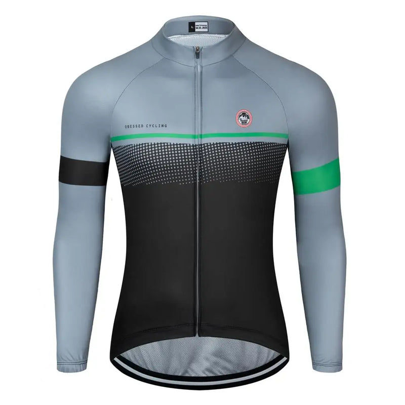 Maglia da ciclismo della squadra primavera/autunno maniche lunghe uomo camicia - immagine 14