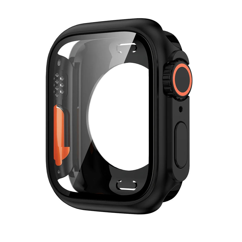 Custodia protettiva per schermo per Apple Watch 45mm 44mm 40mm 41mm Custodia rigida per paraurti anteriore posteriore per PC iwatch 9 8 7 SE 6 5 4 Cambia in Ultra - Campeda