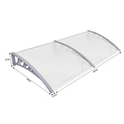 Tettoia per Porta Ingresso – Protezione dalla Pioggia - Gray100 200cm - immagine 11