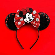 Disney Pink Daisy Duck Bow Fasce per capelli Paillettes viola Fascia orecchie di - 18 - immagine 19