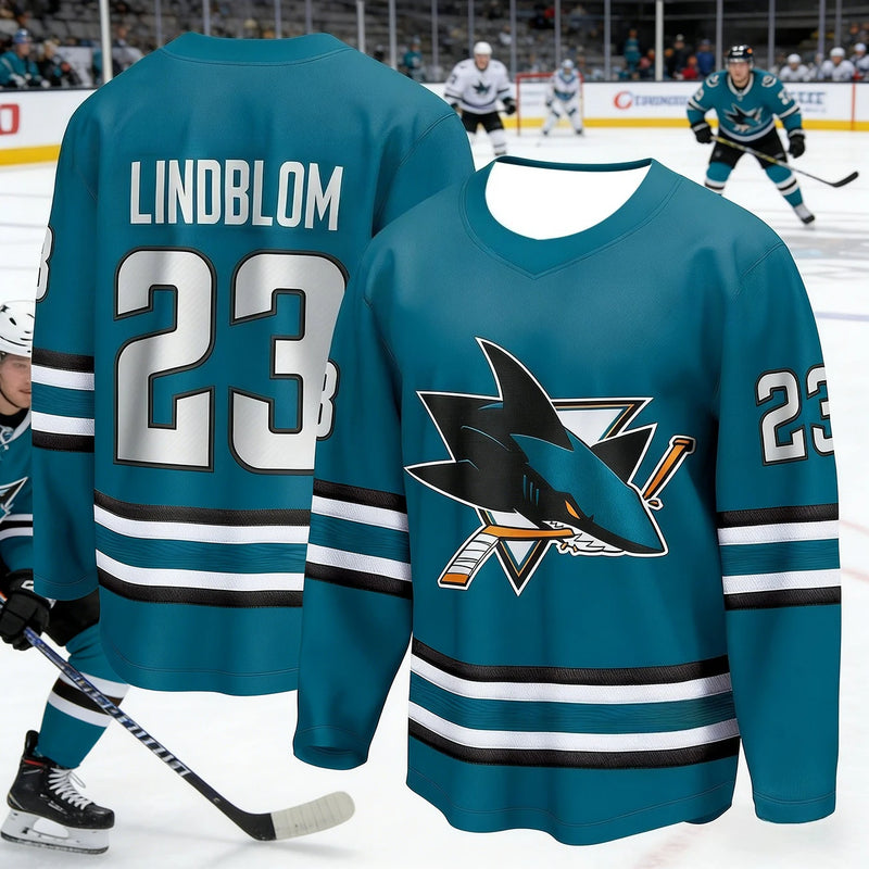 Maglia da allenamento hockey su ghiaccio uomo più venduta con stampa 3D del - immagine 7