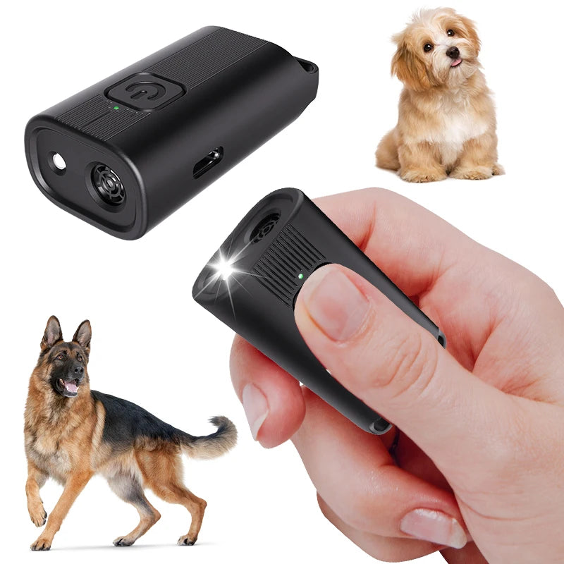 Mini Repellente Ultrasuoni per Cani Ricaricabile Portatile