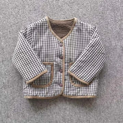 HoneyCherry Autunno e inverno giacca calda per bambini Due lati indossano giacche in - immagine 5