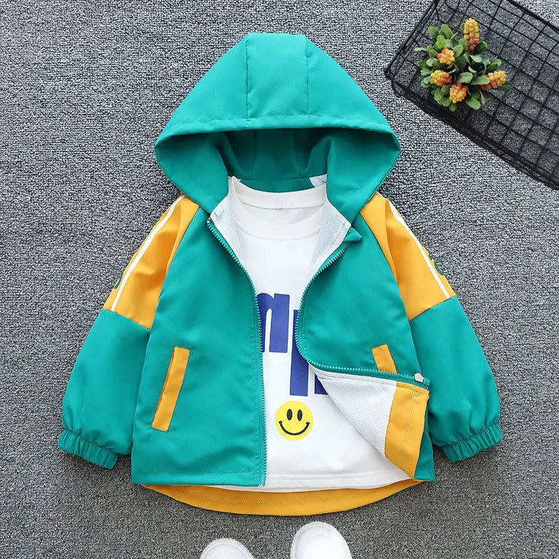 Cappotto per neonato Primavera Autunno Moda Ragazzi Uniforme da baseball Regalo di - immagine 2