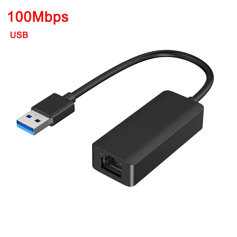 Adattatore Ethernet USB USB 3.0 Tipo C a RJ45 Scheda di rete Gigabit USB Lan Cavo Internet HUB per PC Desktop Accessori per laptop