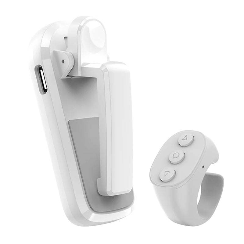 Girapagina con telecomando Anello con punta delle dita ricaricabile di tipo C Girapagina RC Clicker remoto per fotocamera per Kindle e tablet